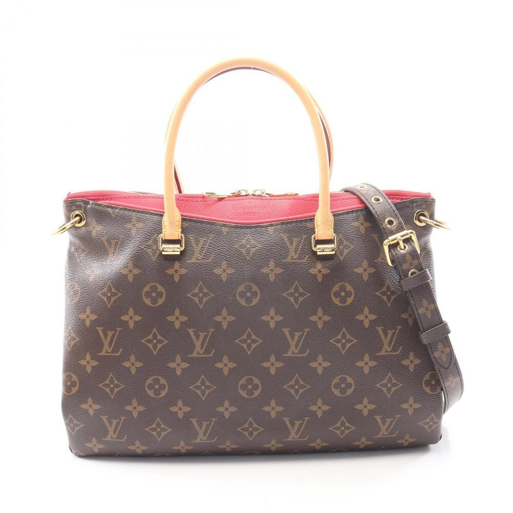 Louis Vuitton Pallas Monogram 2-Way Handbag, Coated Canvas Leather, Women's, ...
